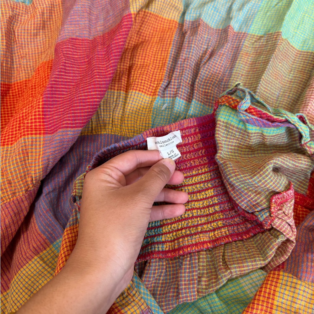 Beachlunchlounge Multicolor Patchwork Maxi Dress - image 6